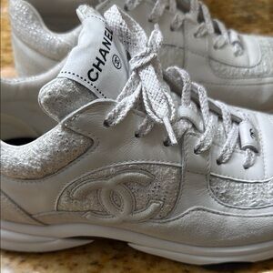 Chanel White Sneakers